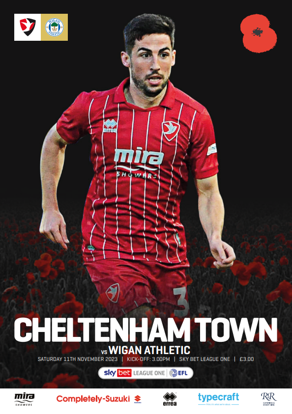 CTFC vs Wigan Athletic Programme Cheltenham Town Football Club