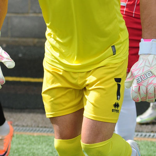 Cheltenham Town yellow goalkeeper shorts