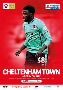 Cheltenham Town vs Derby County Programme