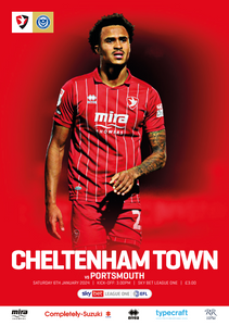 Cheltenham Town vs Portsmouth match programme - 6 January 2024