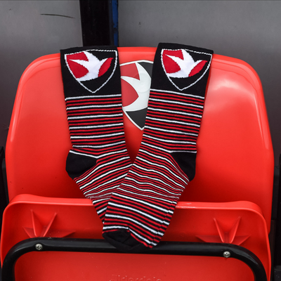 Cheltenham Town FC striped leisure socks